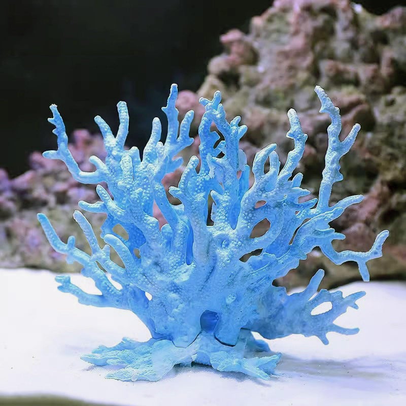 Besimple Artificial Aquarium Coral Ornament Plastic Fish Tank Plants Decoration for Aquarium Landscape (6.7â€x5.5â€x1.6â€) - Image 3